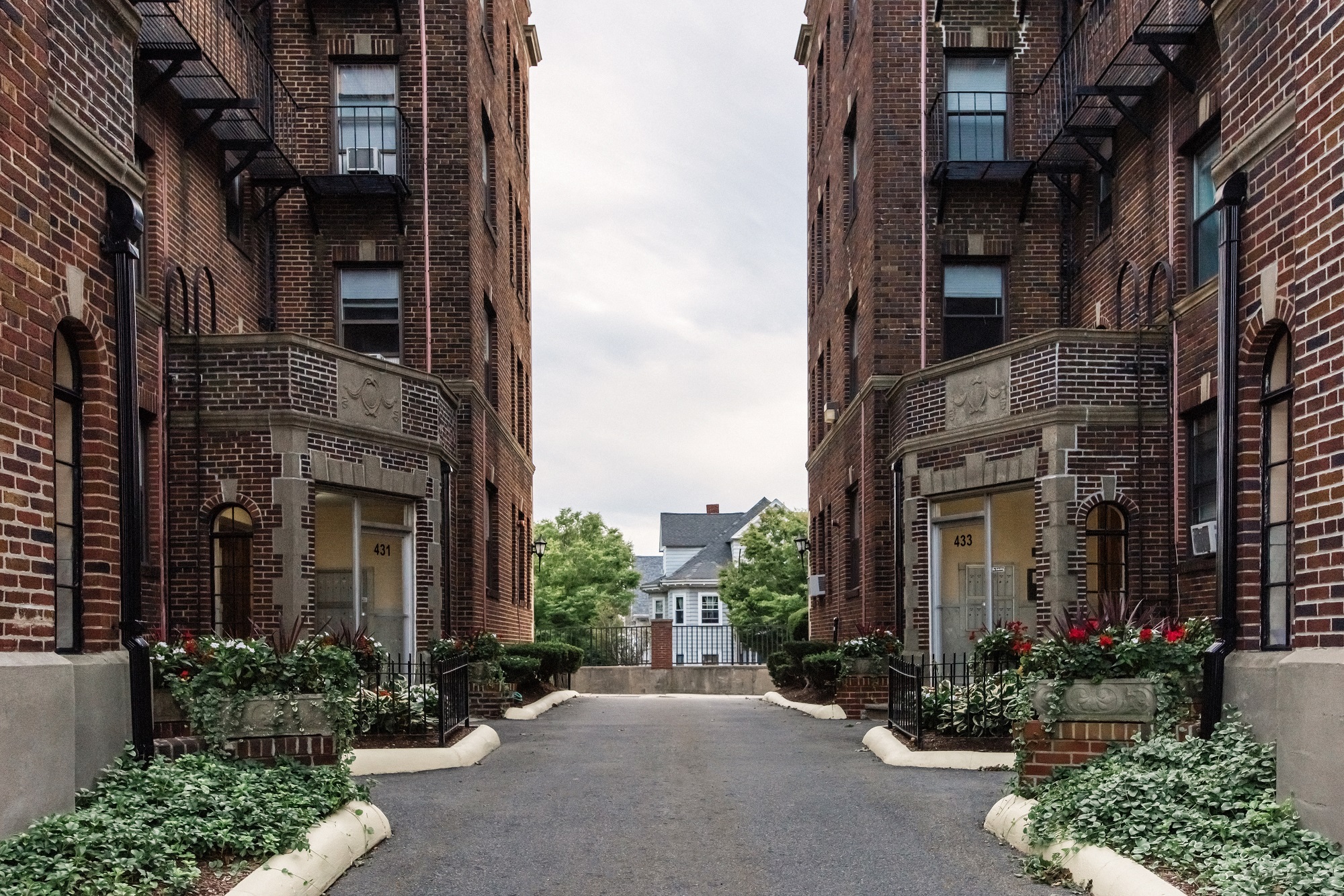 Entrances and Driveway